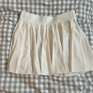 TNA White Pleated Tennis Skirt